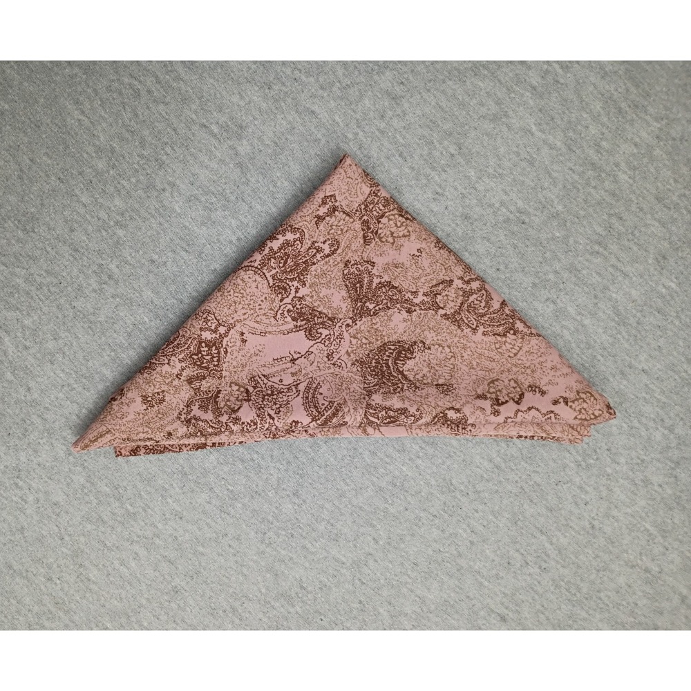 Universal Thread Mauve Pink Brown Paisley Square Bandana Scarf Boho Accessory
